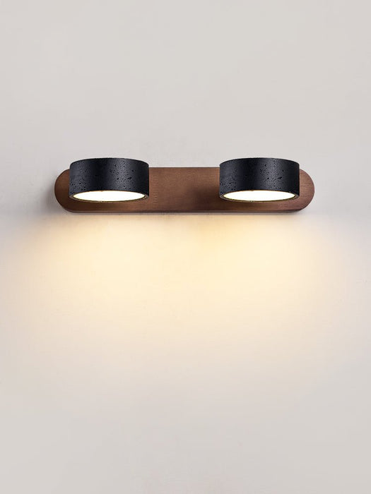 Black Travertine Duo Wall Light Simprolos