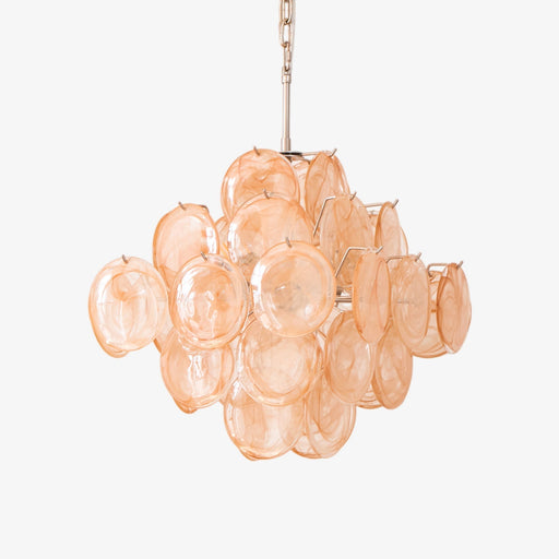 Aurelia Apricot Glass Chandelier Vakkerlight