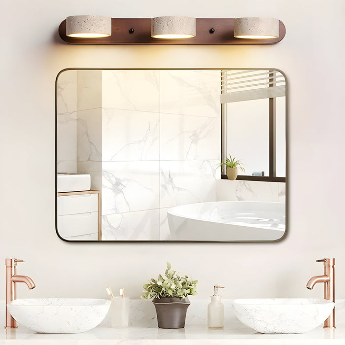 Travertine Duo Rechargeable Wall Light Simprolos