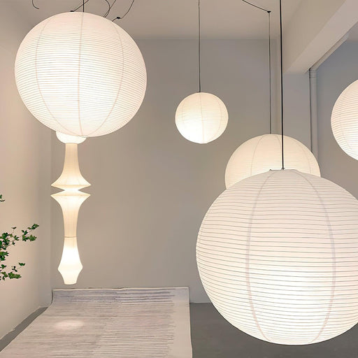 Akari A Pendant Swag Light (black plug wire) Vakkerlight