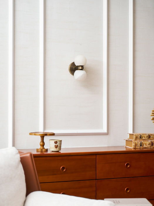 Alabaster Celestia Orb Wall Light Simprolos