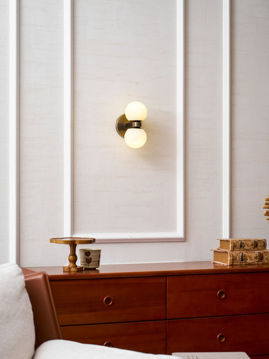 Alabaster Celestia Orb Wall Light Simprolos