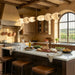 Alabaster Pebble Linear Chandelier Vakkerlight