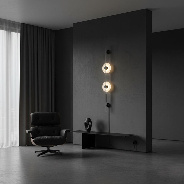 Alabaster Vertical Plug-in Wall Sconce Vakkerlight
