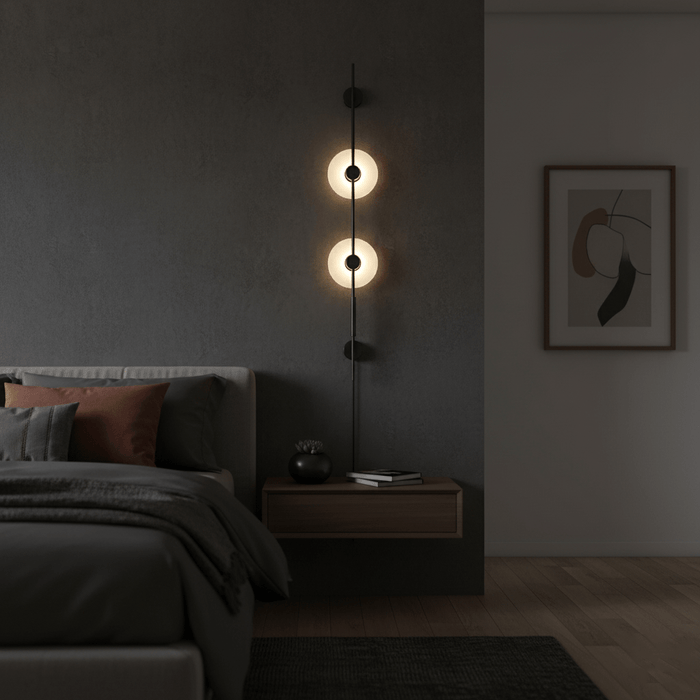 Alabaster Vertical Plug-in Wall Sconce Vakkerlight