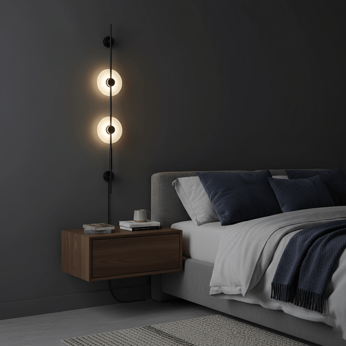 Alabaster Vertical Plug-in Wall Sconce Vakkerlight