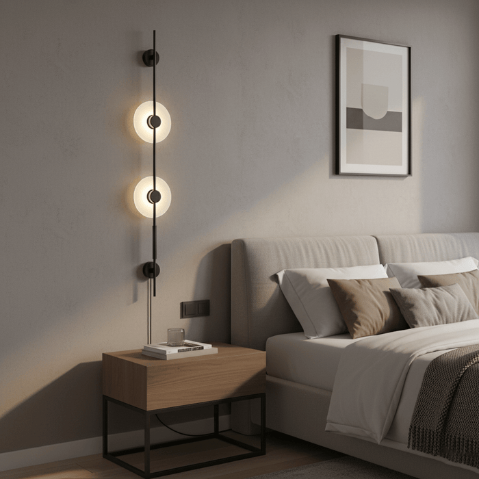 Alabaster Vertical Plug-in Wall Sconce Vakkerlight