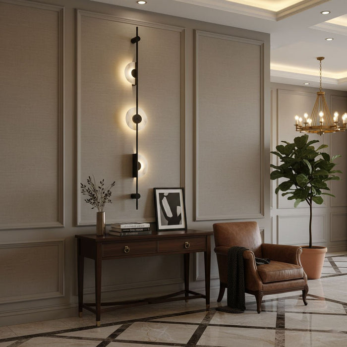 Alabaster Vertical Wall Sconce Vakkerlight