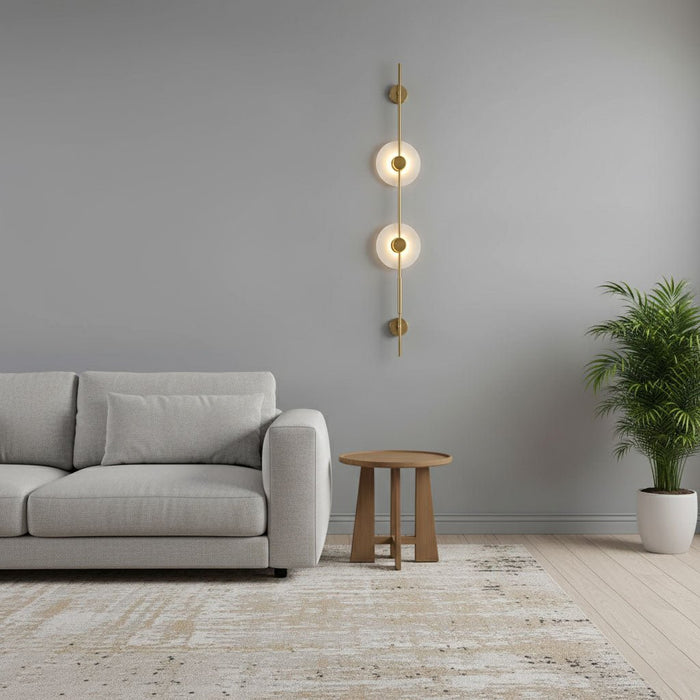 Alabaster Vertical Wall Sconce Vakkerlight