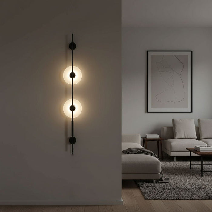 Alabaster Vertical Wall Sconce Vakkerlight