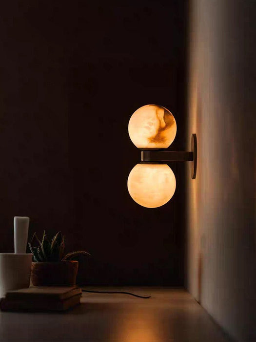 Alabaster Celestia Orb Wall Light Simprolos