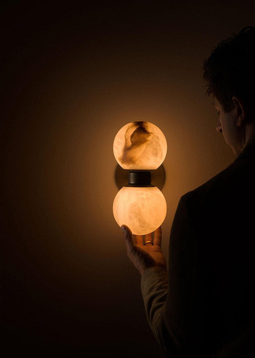 Alabaster Celestia Orb Wall Light Simprolos