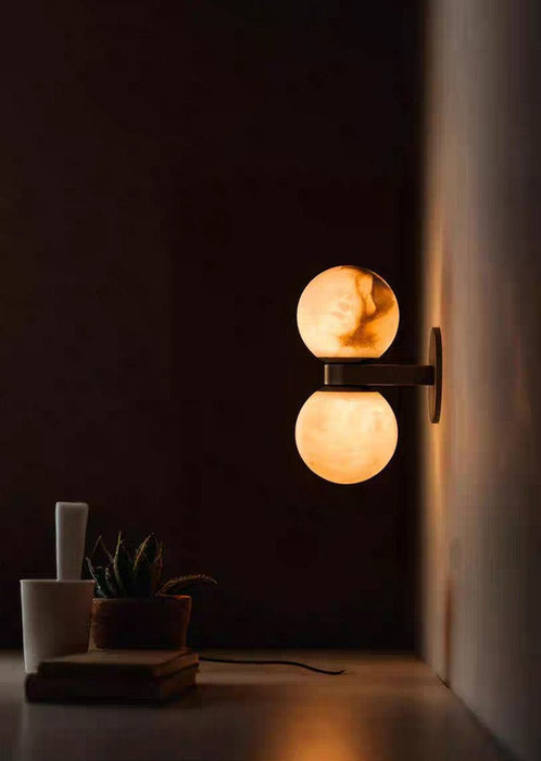 Alabaster Celestia Orb Wall Light Simprolos
