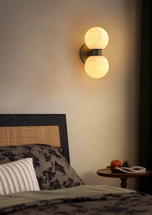 Alabaster Celestia Orb Wall Light Simprolos