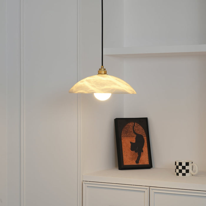Alabaster Dome Swag Alabaster Pendant Lamp Vakkerlight
