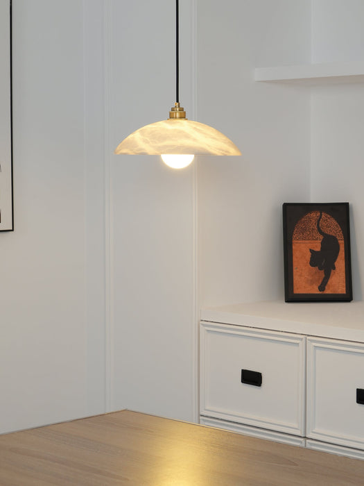 Alabaster Dome Swag Alabaster Pendant Lamp Vakkerlight