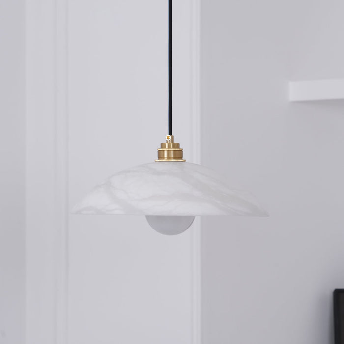 Alabaster Dome Swag Alabaster Pendant Lamp Vakkerlight
