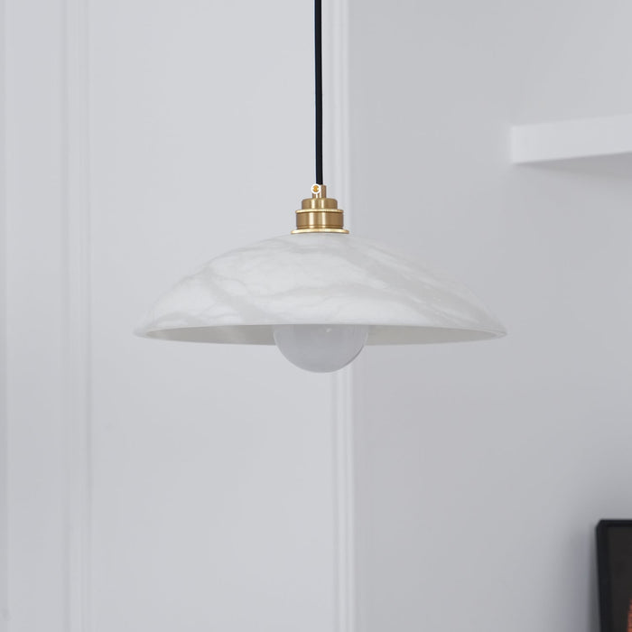 Alabaster Dome Swag Alabaster Pendant Lamp Vakkerlight