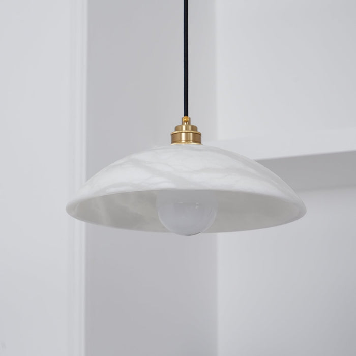 Alabaster Dome Swag Alabaster Pendant Lamp Vakkerlight