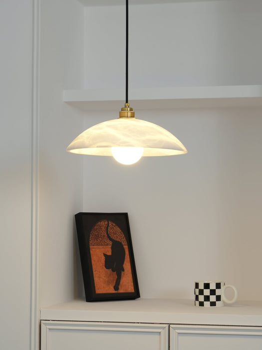 Alabaster Dome Swag Alabaster Pendant Lamp Vakkerlight