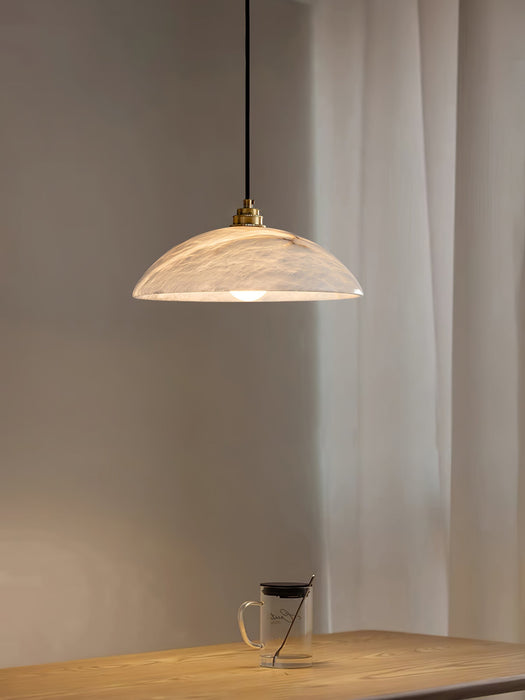 Alabaster Dome Swag Alabaster Pendant Lamp Vakkerlight
