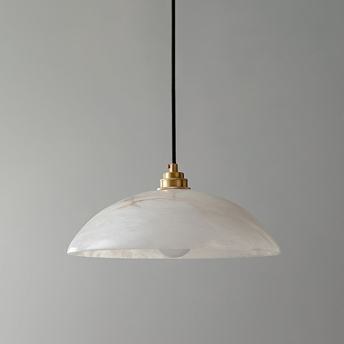 Alabaster Dome Swag Alabaster Pendant Lamp Vakkerlight