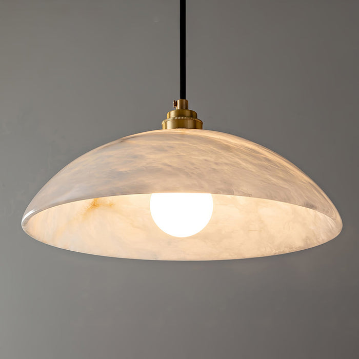 Alabaster Dome Swag Alabaster Pendant Lamp Vakkerlight