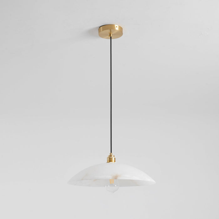 Alabaster Dome Swag Alabaster Pendant Lamp Vakkerlight