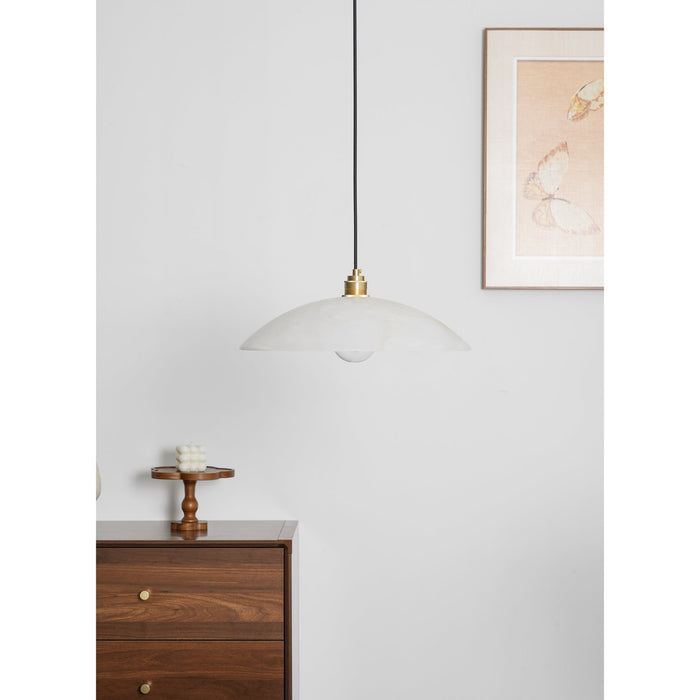 Alabaster Dome Swag Alabaster Pendant Lamp Vakkerlight