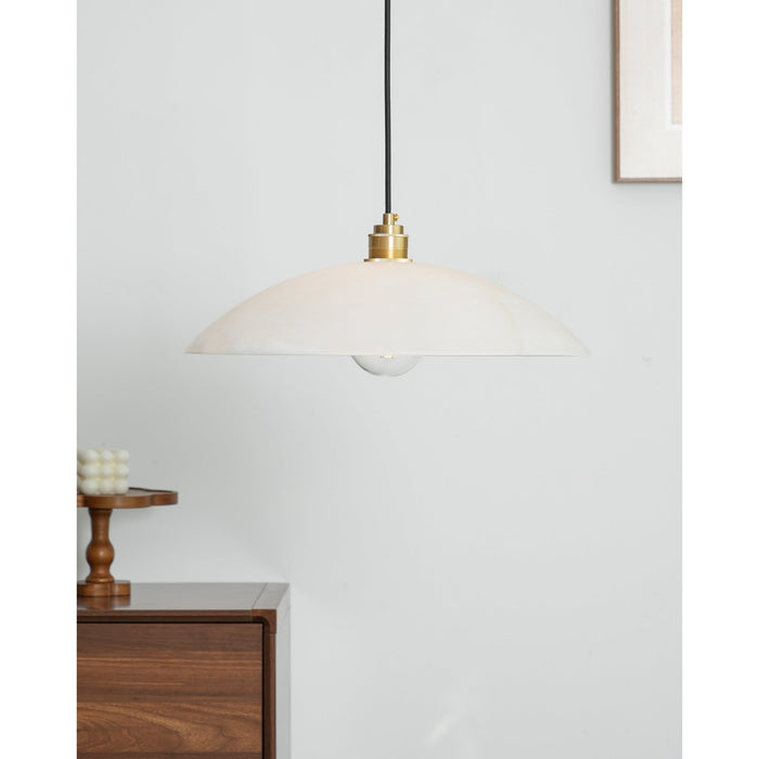 Alabaster Dome Swag Alabaster Pendant Lamp Vakkerlight