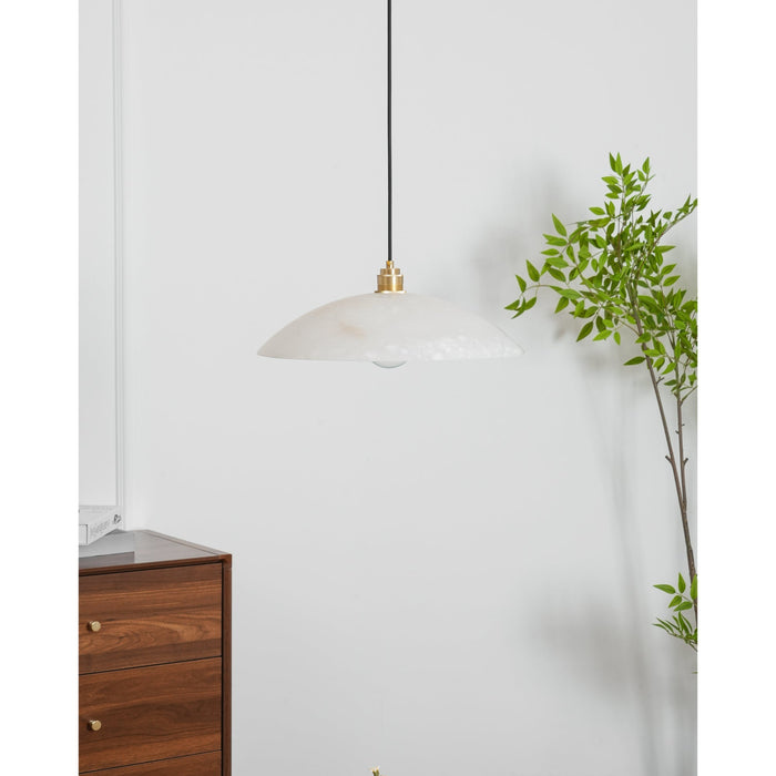 Alabaster Dome Swag Alabaster Pendant Lamp Vakkerlight