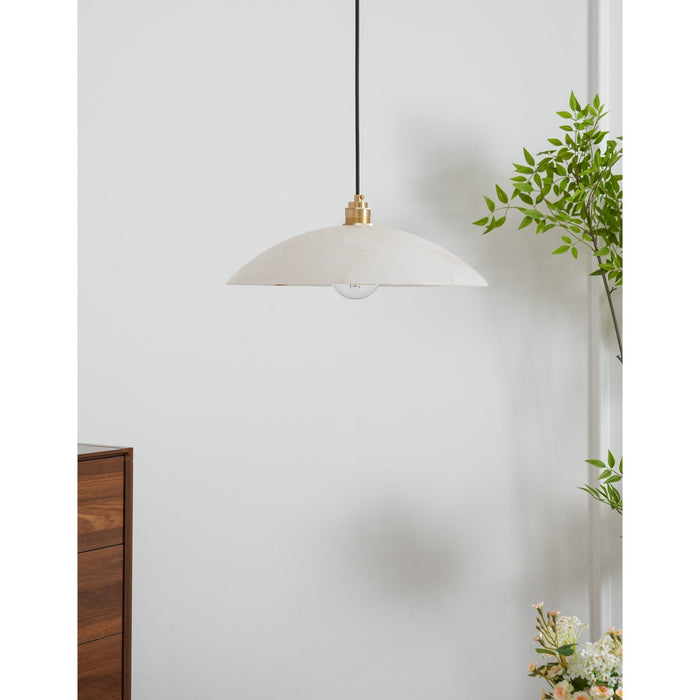 Alabaster Dome Swag Alabaster Pendant Lamp Vakkerlight