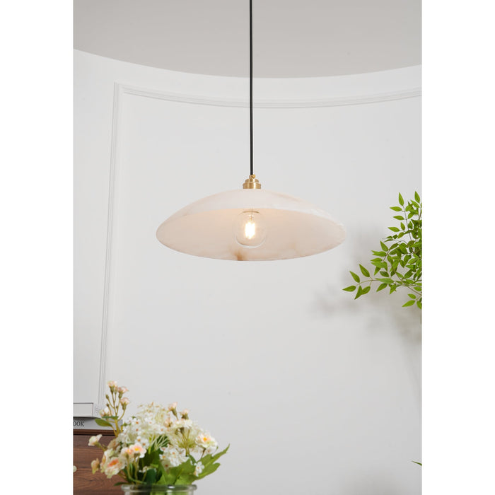 Alabaster Dome Swag Alabaster Pendant Lamp Vakkerlight