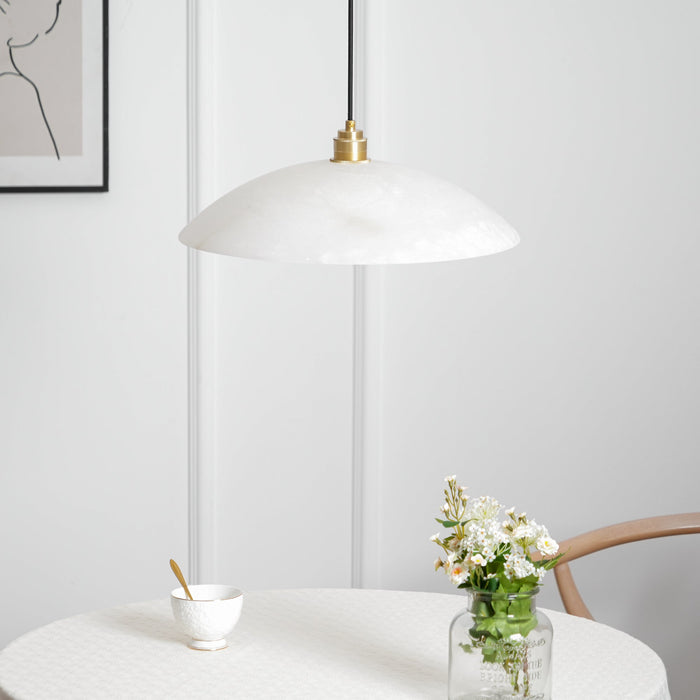 Alabaster Dome Swag Alabaster Pendant Lamp Vakkerlight
