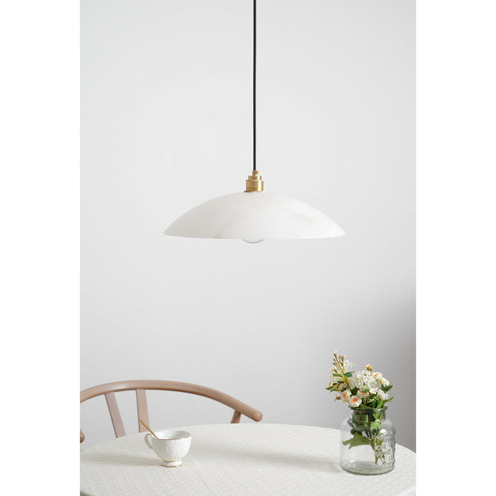 Alabaster Dome Swag Alabaster Pendant Lamp Vakkerlight
