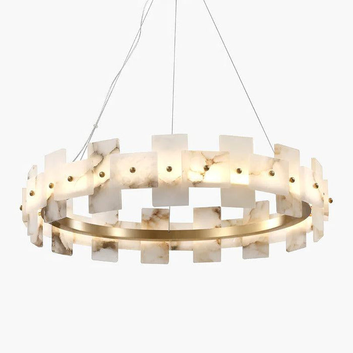 Alabaster Halo Chandelier Vakkerlight
