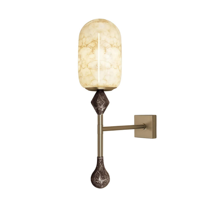 Alabaster Obelisk Double Alabaster Sconce Vakkerlight