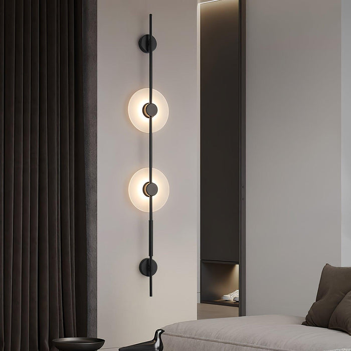 Alabaster Vertical Plug-in Wall Sconce Vakkerlight