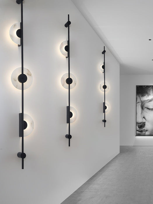 Alabaster Vertical Plug-in Wall Sconce Vakkerlight