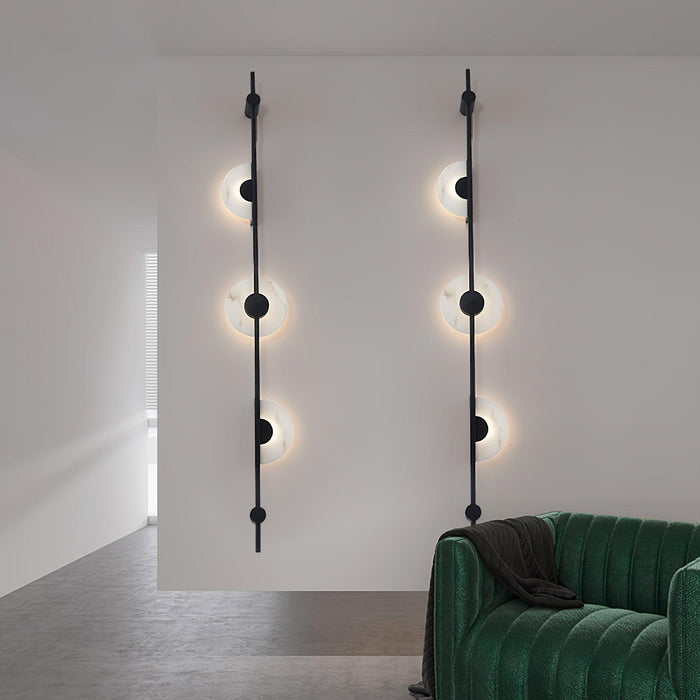 Alabaster Vertical Wall Sconce Vakkerlight