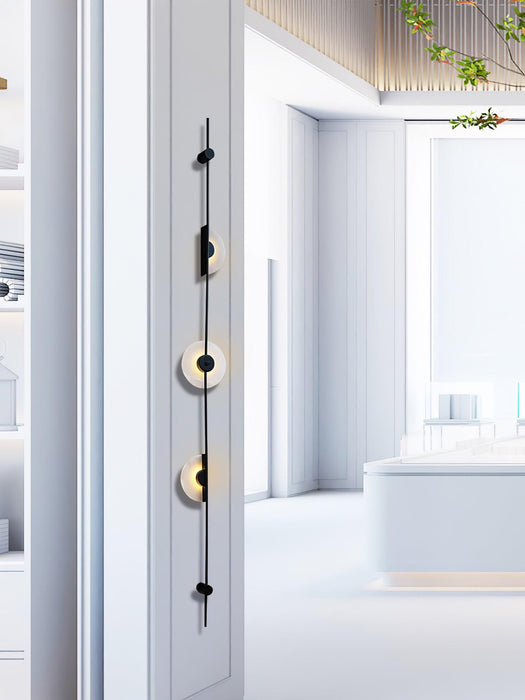 Alabaster Vertical Plug-in Wall Sconce Vakkerlight