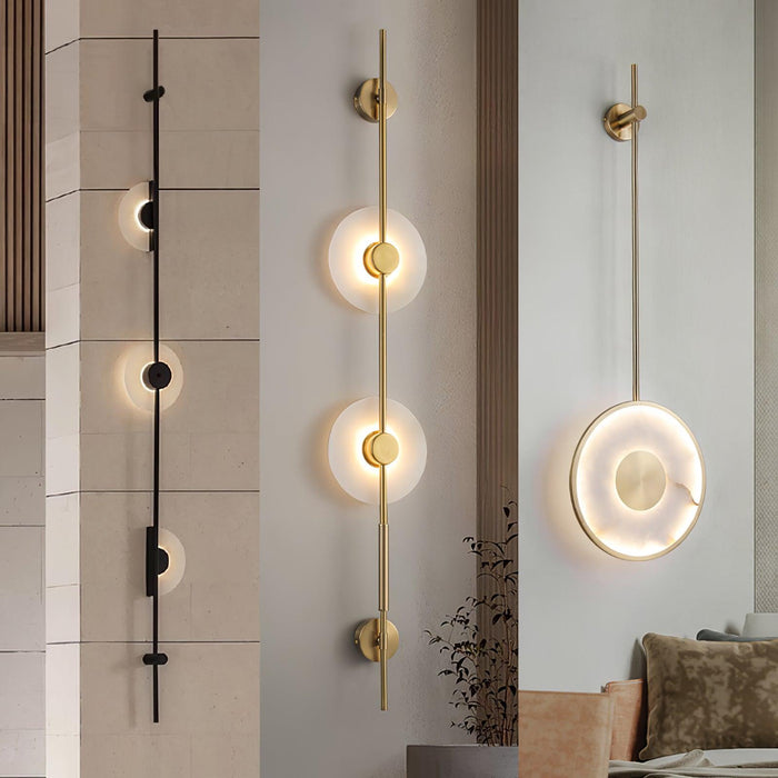 Alabaster Vertical Wall Sconce Vakkerlight