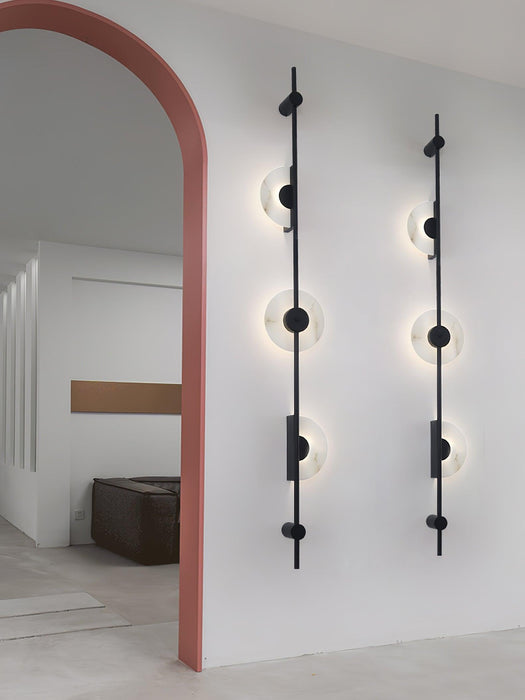 Alabaster Vertical Plug-in Wall Sconce Vakkerlight