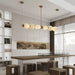 Alabaster Pebble Linear Chandelier Vakkerlight