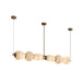 Alabaster Pebble Linear Chandelier Vakkerlight