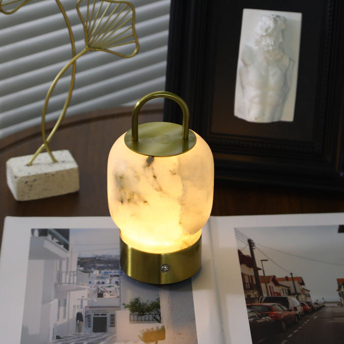 Alabaster Portable Rechargeable Table Lamp Vakkerlight