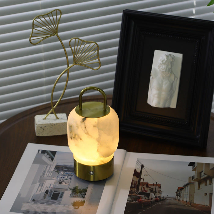 Alabaster Portable Rechargeable Table Lamp Vakkerlight