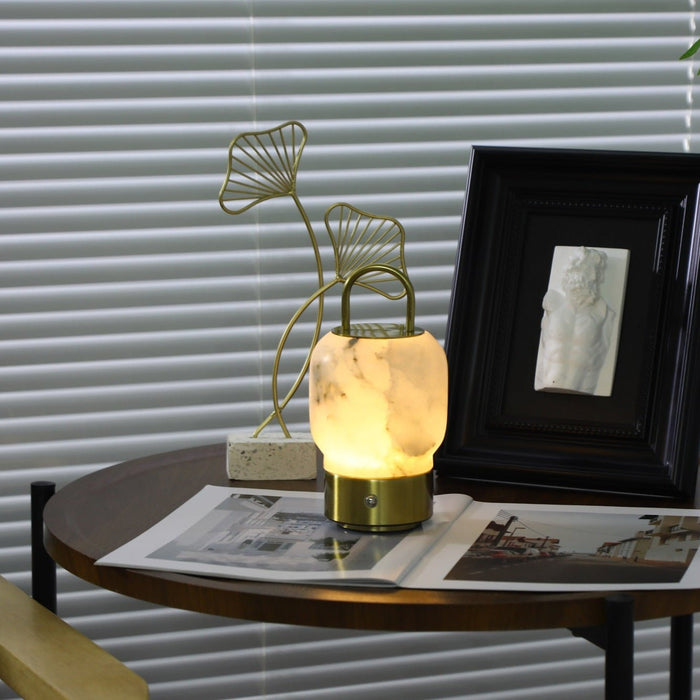 Alabaster Portable Rechargeable Table Lamp Vakkerlight