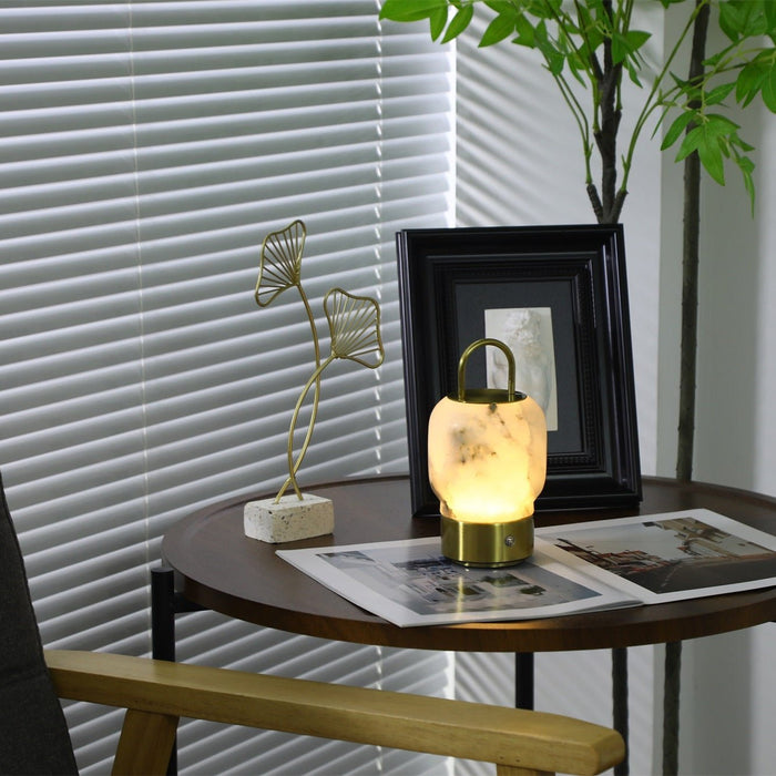 Alabaster Portable Rechargeable Table Lamp Vakkerlight