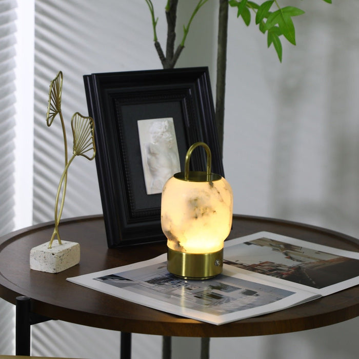 Alabaster Portable Rechargeable Table Lamp Vakkerlight